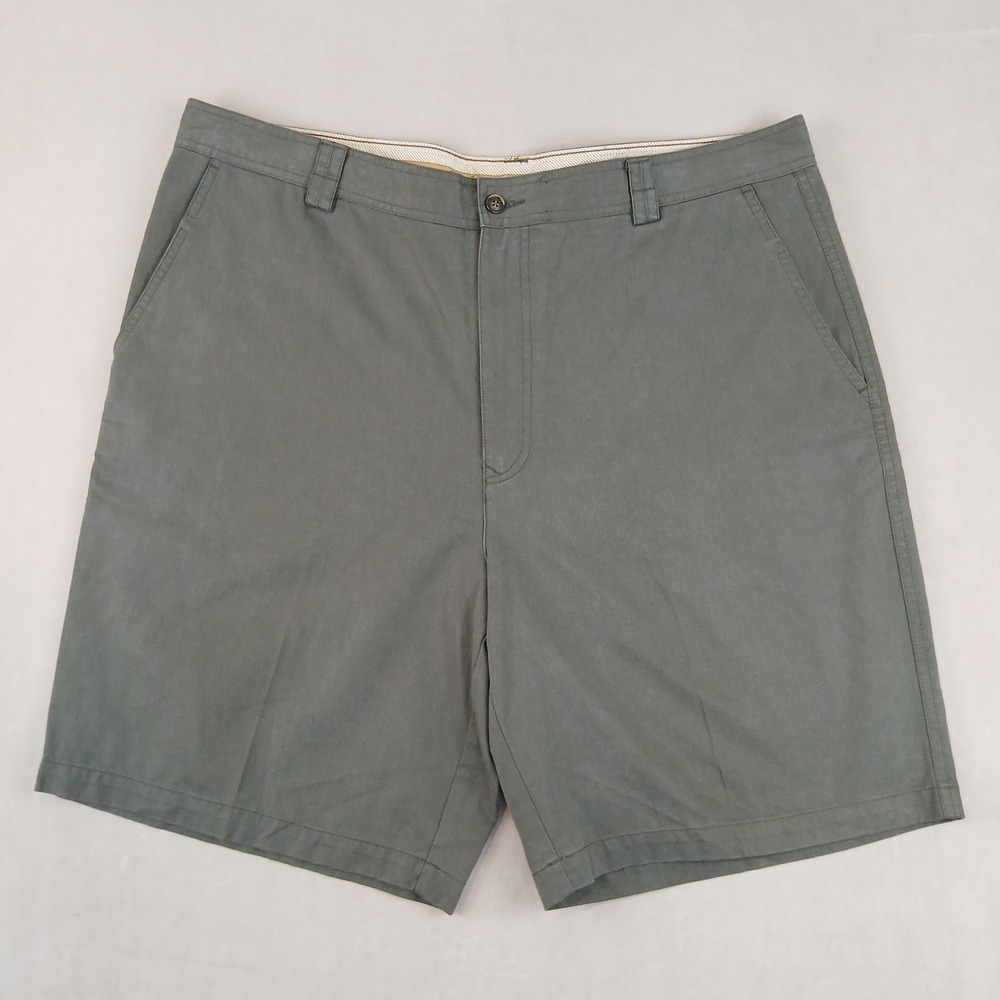 Tommy Bahama 38x9 Mens Chino‎ Shorts Olive Green Casual Dad
